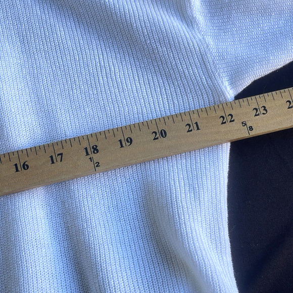 Eileen Fisher Cardigan Sweater Womens Small White Knit Italian Open Front Linen - Picture 6 of 8